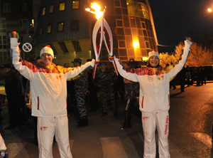 Олимпийский огонь в Рязани