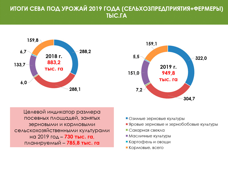 Итоги посевной кампании 2019 года