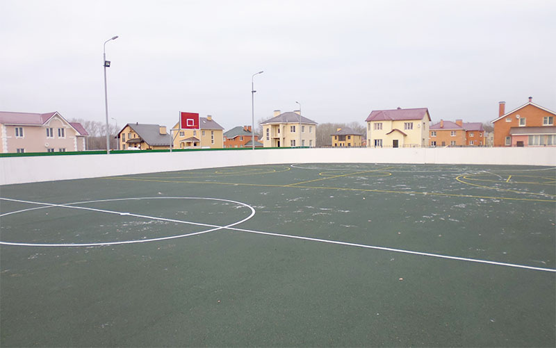В Рязанском районе построена комплексная спортивная площадка