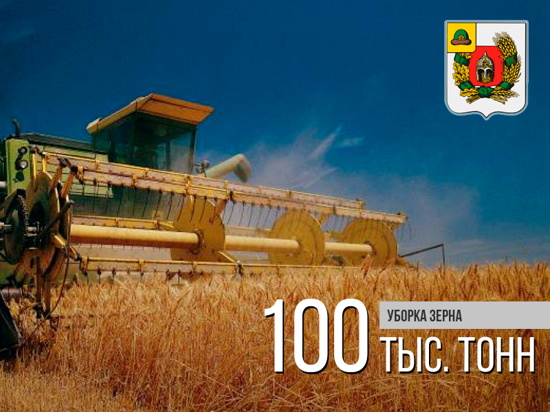 В Александро-Невском районе получено более 100 тысяч тонн зерна!