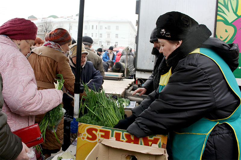 На ярмарках выходного дня рязанцы могут приобрести широкий ассортимент продуктов питания по доступным ценам