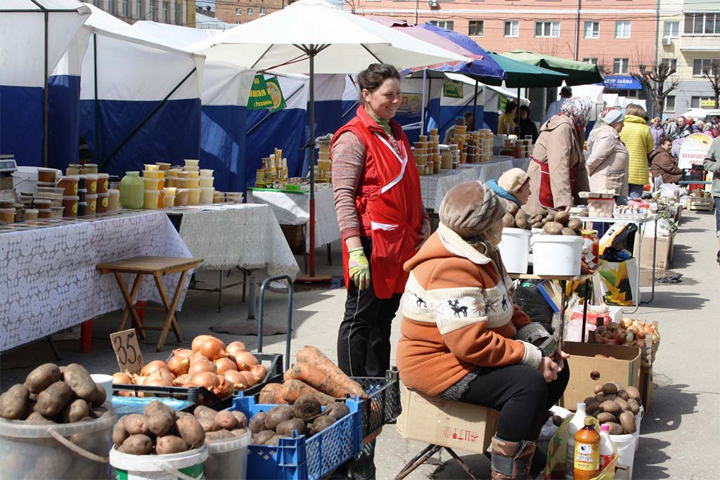 Субботние ярмарки продуктов от местных производителей продолжают работу в Рязани