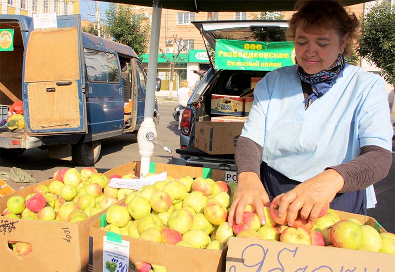 Наибольшим спросом на ярмарках выходного дня пользуется плодоовощная продукция