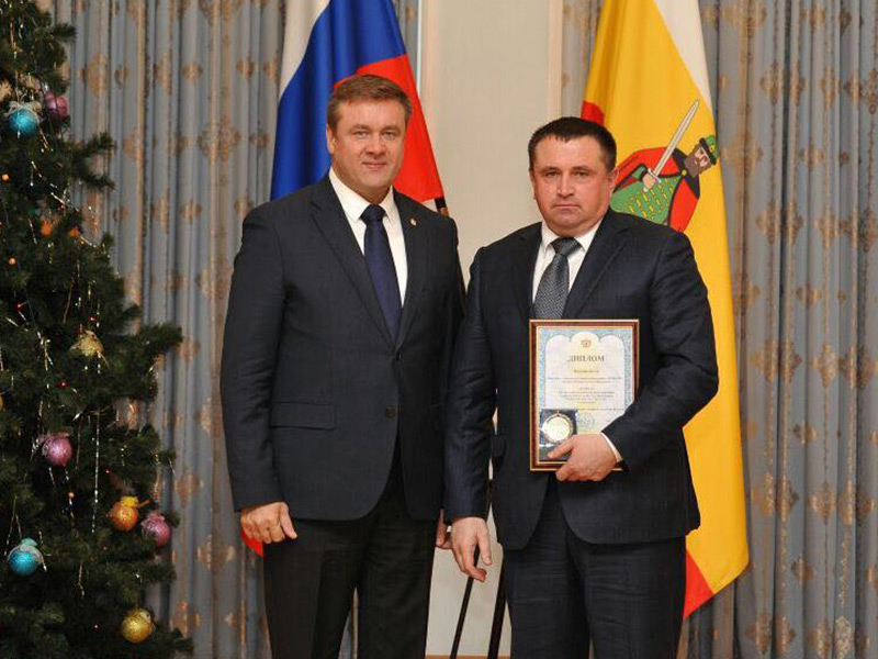 Сараевский руководитель сельхозпредприятия получил диплом губернатора Рязанской области